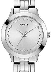 Guess Femmes Analogique Quartz Montre avec Bracelet en Acier Inoxydable W0989L1  Guess