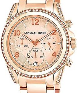 Michael Kors Montre pour Femme Blair, Mouvement Chronographe à Quartz, Boîtier en Acier Inoxydable or Rose 39mm avec Bracelet en Acier Inoxydable, MK5263  Michael Kors